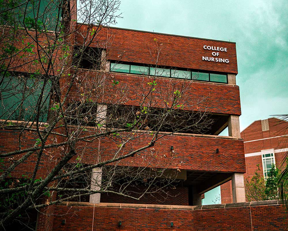 Image of exterior of FSU College of Nursing building