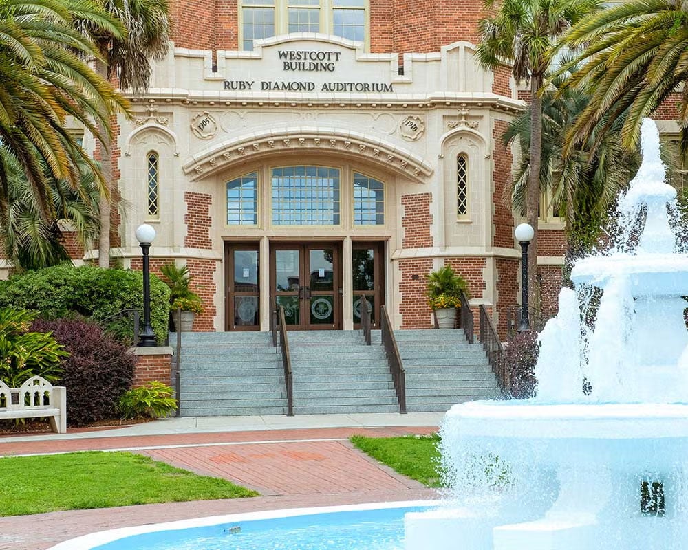 Image of exterior of FSU Wescott Building